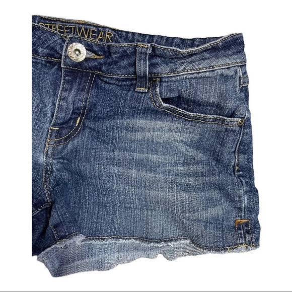 🛍️3/$40 streetwear society Denim Shorts Blue Jeans Size 11 - Picture 2 of 4